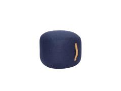 Hübsch - Mochi Pouf Ø50 Dark Blue