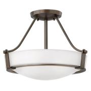 Hathaway loftlampe med afstand, bronze, Ø 41 cm