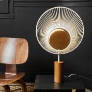 Forestier Oyster designerbordlampe, hvid