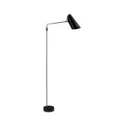 Northern Birdy Swing gulvlampe, sort/messing