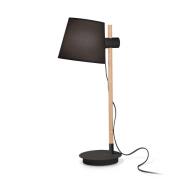 Ideal Lux Axel-bordlampe med træ, sort/natur