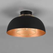 Punch loftlampe, sort-guld, Ø 35 cm