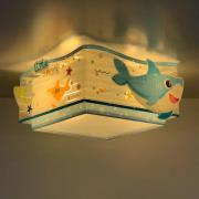 Dalber Little Shark loftlampe, havmotiv 1 lyskilde