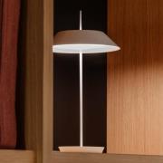 Vibia Mayfair Mini LED-bordlampe, batteri, hvid