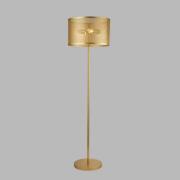 Fishnet gulvlampe, guld