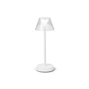 Ideal Lux Lolita LED-terrasselampe, batteri, hvid