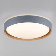 Paul Neuhaus Q-EMILIA LED-loftlampe, grå/træ