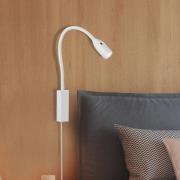 LED-væglampe Sten, hvid, højde 61 cm, gestusstyring
