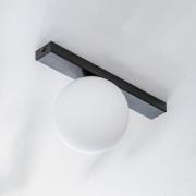 Fit loftlampe, sort/opal, 1 lyskilde