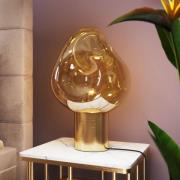 KARE Dough bordlampe med glasskærm, guld