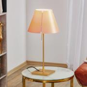 Luceplan Costanzina bordlampe messing rosa