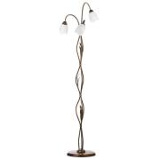 Gulvlampe Sonia florentinsk, 3 lyskilder bronze