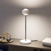 Puk! 80 Eye Table LED, matte linser, mat hvid/krom