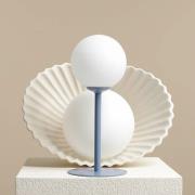 Bordlampe Joel, højde 35 cm, blå/hvid