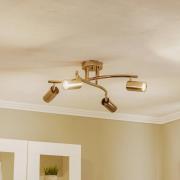 Loftspot, guld, 4 lyskilder