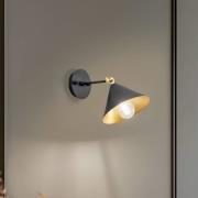 Væglampe Berceste 185-A sort/guld