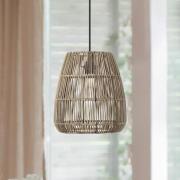 PR Home Saigon pendel, rattan-look, grå, Ø 28 cm