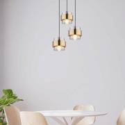 Milley hængelampe, Ø 45 cm, messingfarvet, 3 lyskilder, metal