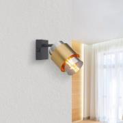 Milley vægspot, højde 17 cm, messingfarvet, metal