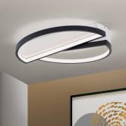 Olga LED-loftlampe, sort/hvid