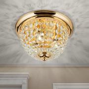 Loftslampe Plafond, guld/transparent, Ø 35 cm