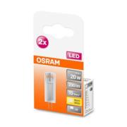 OSRAM LED stiftsokkel G4 1,8W 2.700K klar 2-pak