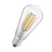 OSRAM rustik lyspære E27, ST64, 3,8W, 806lm, 830, klar