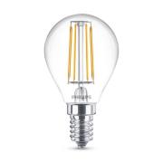 Philips Classic LED-pære E14 P45 4,3W klar 4.000K