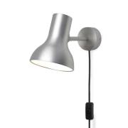 Anglepoise Type 75 Mini Metallic med stik, sølv