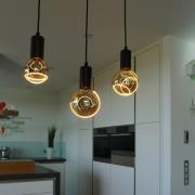 Segula LED Illusion G125 Crescent top E27 6W smoke