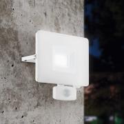 Faedo 3 udendørs LED-spot med sensor, hvid, 30 W