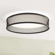 Luppineria LED-loftlampe, flettet stål, sort