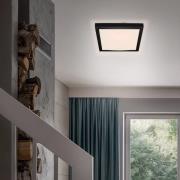 LED-loftlampe Fledo, 3.000 K, sort/hvid