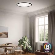 LED-loftslampe Slim smart sort dim CCT Ø 42 cm