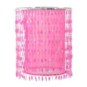 Hængelampe 6008419 med dekorative sten, pink