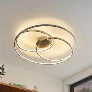 Lindby Kateryna LED-loftlampe, nikkel