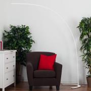 Minimalistisk LED-gulvlampe Danua i hvid