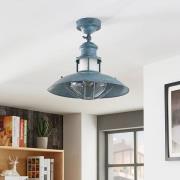 Betongrå loftlampe Louisanne, industristil