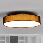 Saira LED-loftlampe med stof, 40 cm, sort