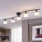 Della LED-loftlampe med 5 lyskilder, aflang