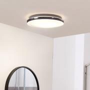 Lindby LED-loftslampe Comora, hvid, plast, IP44, 3000K