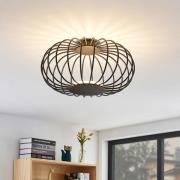 Lucande Lusine LED-loftlampe i sort