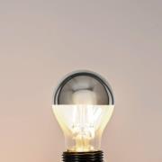 E27 3,5W topforspejlet LED-pære A60, 2700K sølv