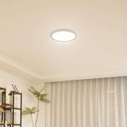 Lindby LED-loftlampe Deika, 40 cm, hvid, plast, CCT