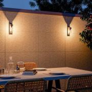 Calex udendørs væglampe, stål, fatning i bunden, sort