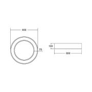 BRUMBERG Biro Circle Ring loft, Ø 60cm, DALI, hvid, 840