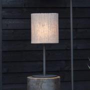 PR Home udendørs bordlampe Agnar, mørkegrå/hvid, 57 cm