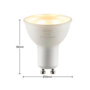 LED-reflektor GU10 5 W 3.000 K 120° sæt med 10 stk