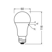 OSRAM LED Classic Star, mat, E27, 10 W, 2.700 K, 1.055 lm