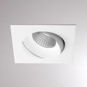 Kalio LED indbygningslampe, kantet, 2700K 24° hvid